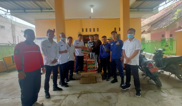 Badan Penanggulangan Bencana Daerah Salurkan Bantuan untuk warga terdampak Banjir di Desa Tanjung Bu